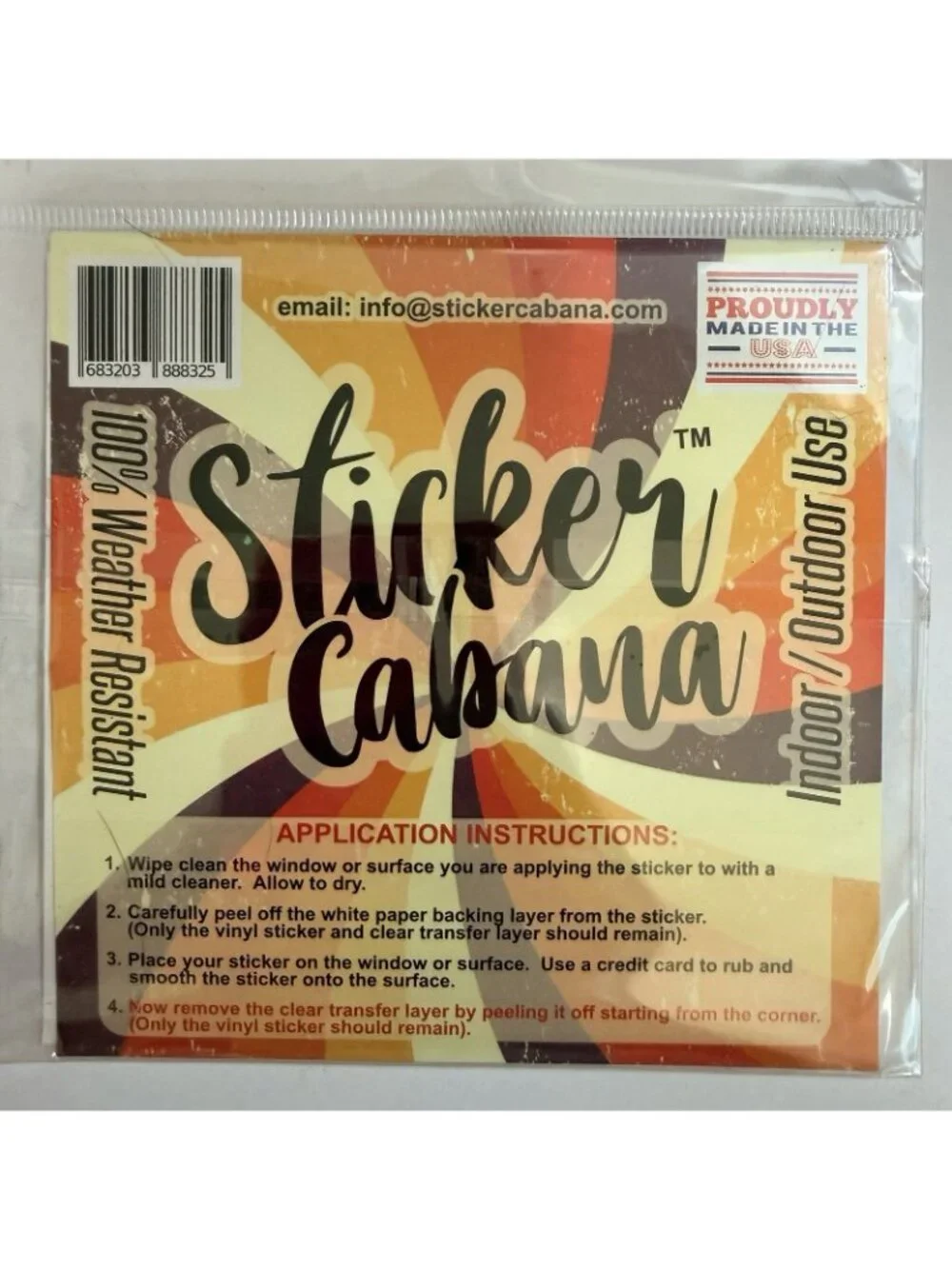 Sticker Cabana 4” Round Bigfoot Vinyl Sticker